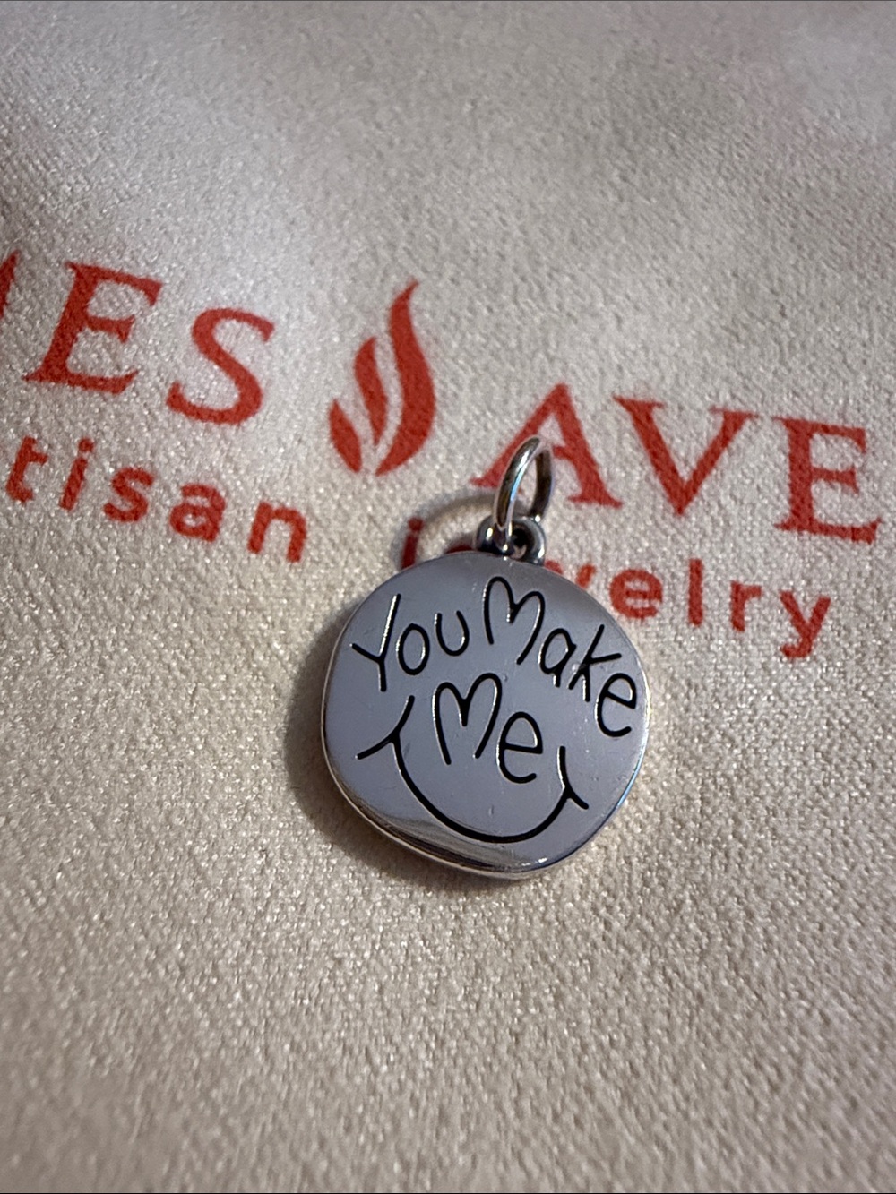 James Avery Retired "You Make Me Smile" Charm uncut